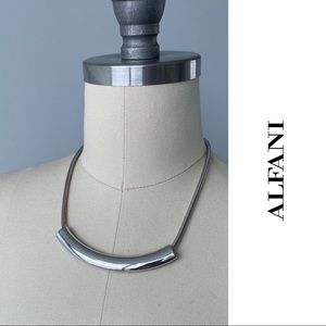 Alfani- Silver Tone Modern Necklace